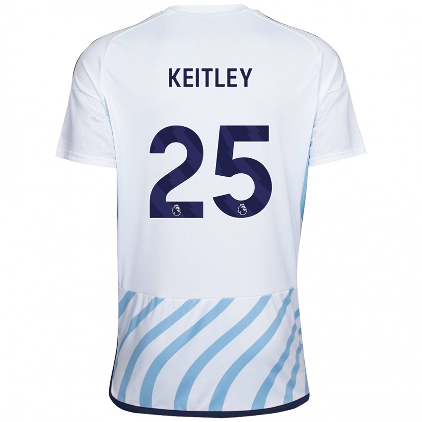 Damen Alice Keitley #25 Weiß Blau Auswärtstrikot Trikot 2023/24 T-Shirt