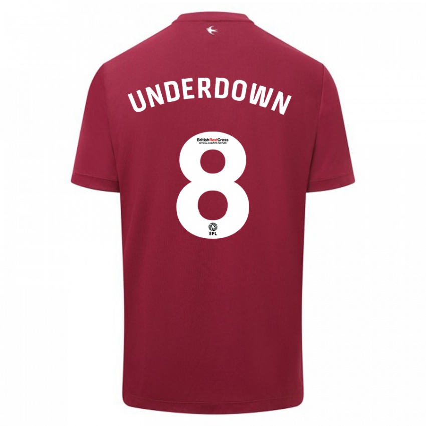 Damen Kanisha Underdown #8 Rot Auswärtstrikot Trikot 2023/24 T-Shirt