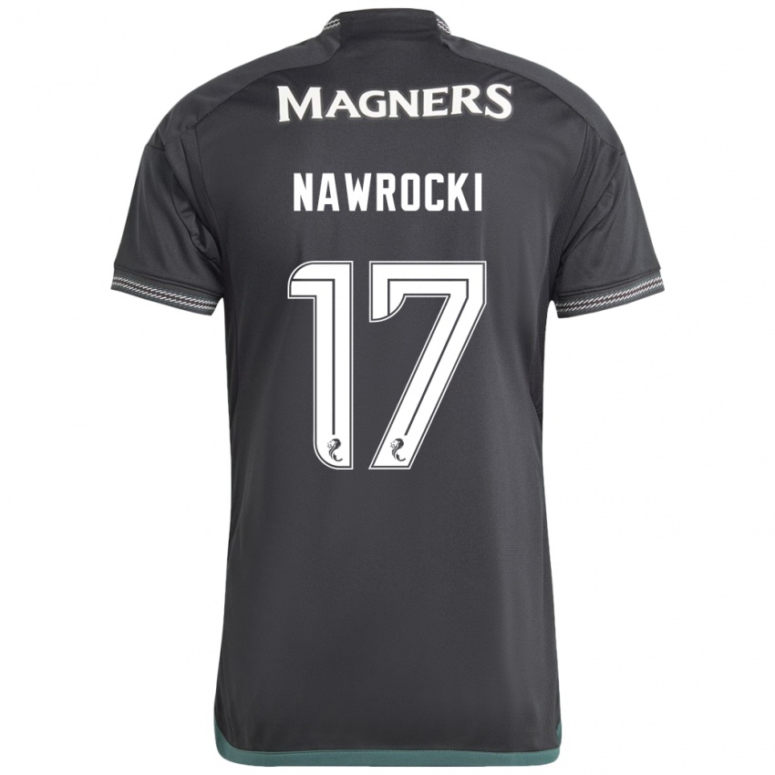 Damen Maik Nawrocki #17 Schwarz Auswärtstrikot Trikot 2023/24 T-Shirt