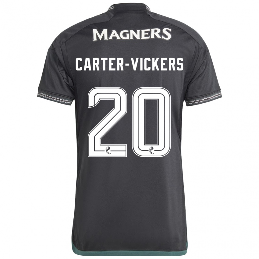 Damen Cameron Carter-Vickers #20 Schwarz Auswärtstrikot Trikot 2023/24 T-Shirt