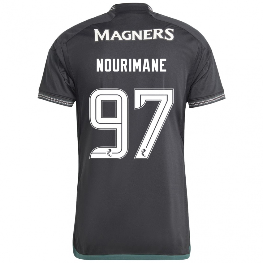 Damen Addi Nourimane #97 Schwarz Auswärtstrikot Trikot 2023/24 T-Shirt