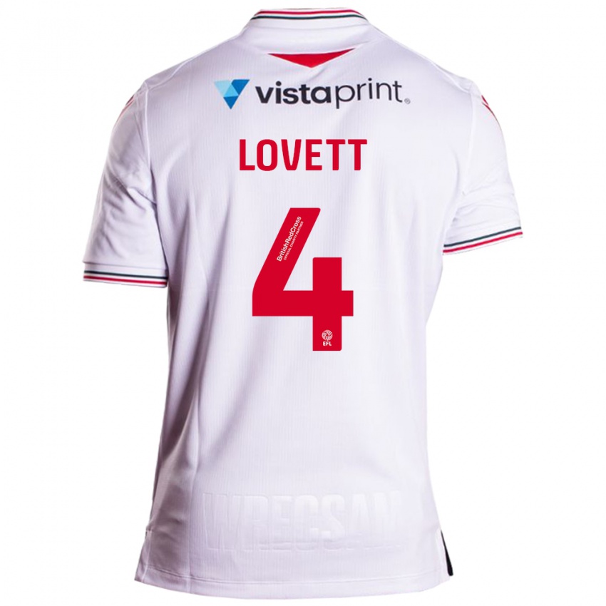 Damen Erin Lovett #4 Weiß Auswärtstrikot Trikot 2023/24 T-Shirt