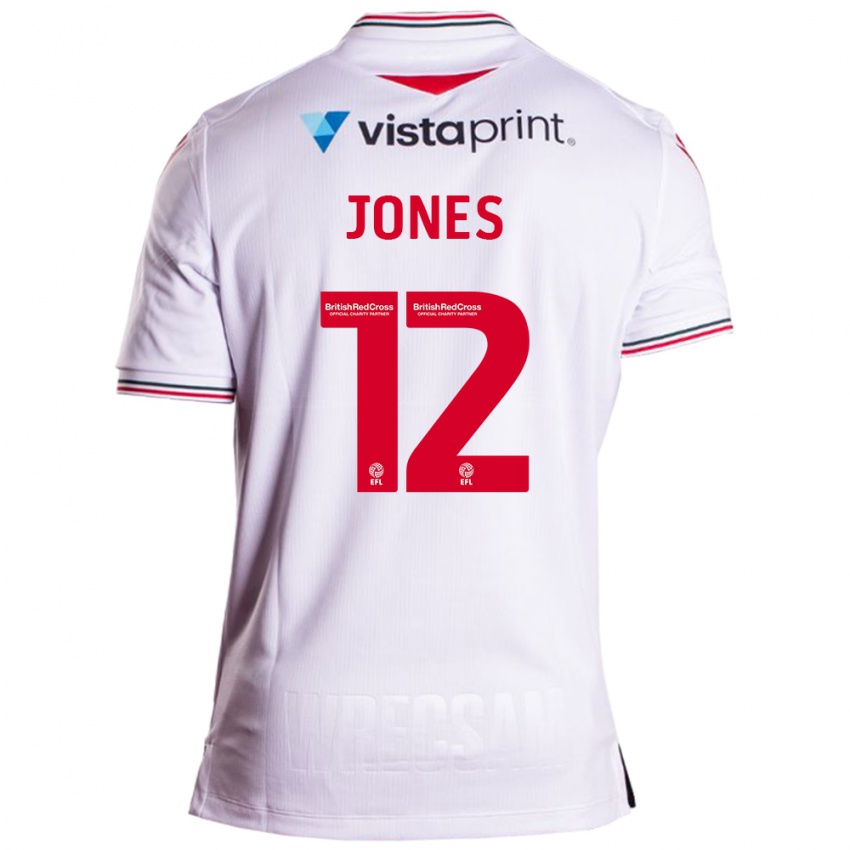 Damen Carra Jones #12 Weiß Auswärtstrikot Trikot 2023/24 T-Shirt