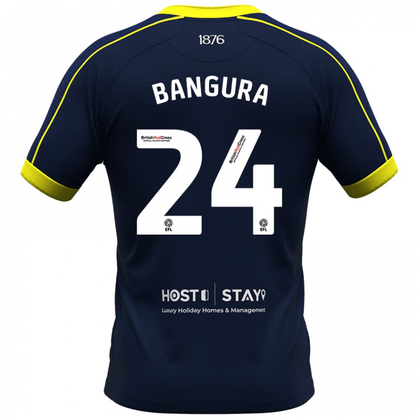 Damen Alex Bangura #24 Marine Auswärtstrikot Trikot 2023/24 T-Shirt