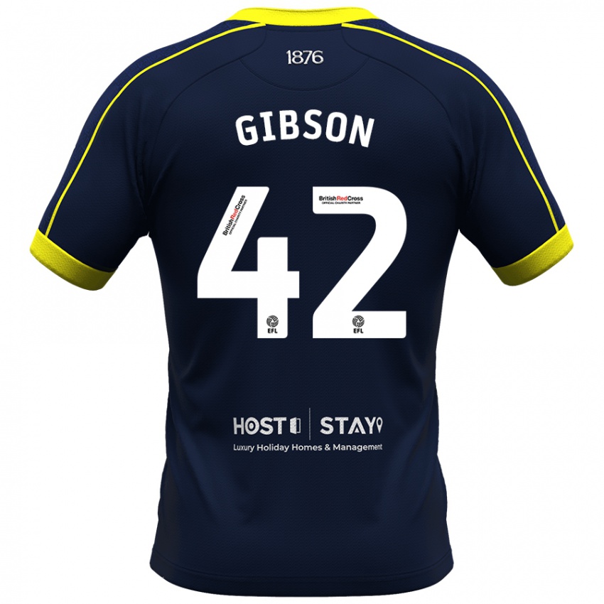 Damen Joseph Gibson #42 Marine Auswärtstrikot Trikot 2023/24 T-Shirt