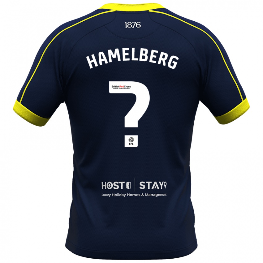 Damen Eric Hamelberg #0 Marine Auswärtstrikot Trikot 2023/24 T-Shirt