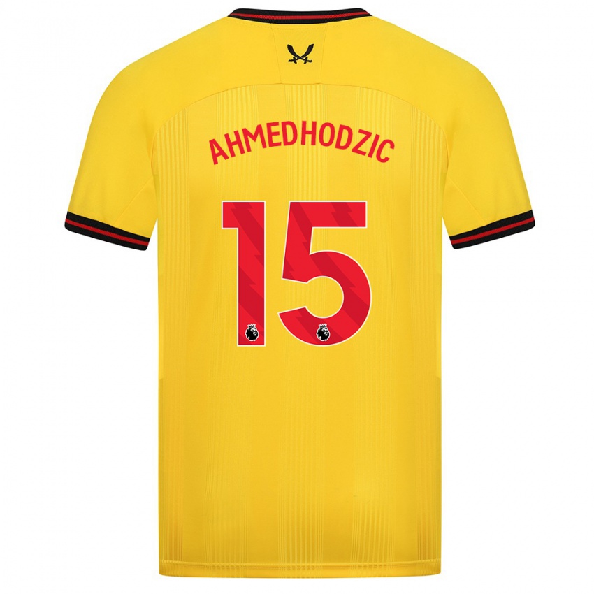 Damen Anel Ahmedhodzic #15 Gelb Auswärtstrikot Trikot 2023/24 T-Shirt