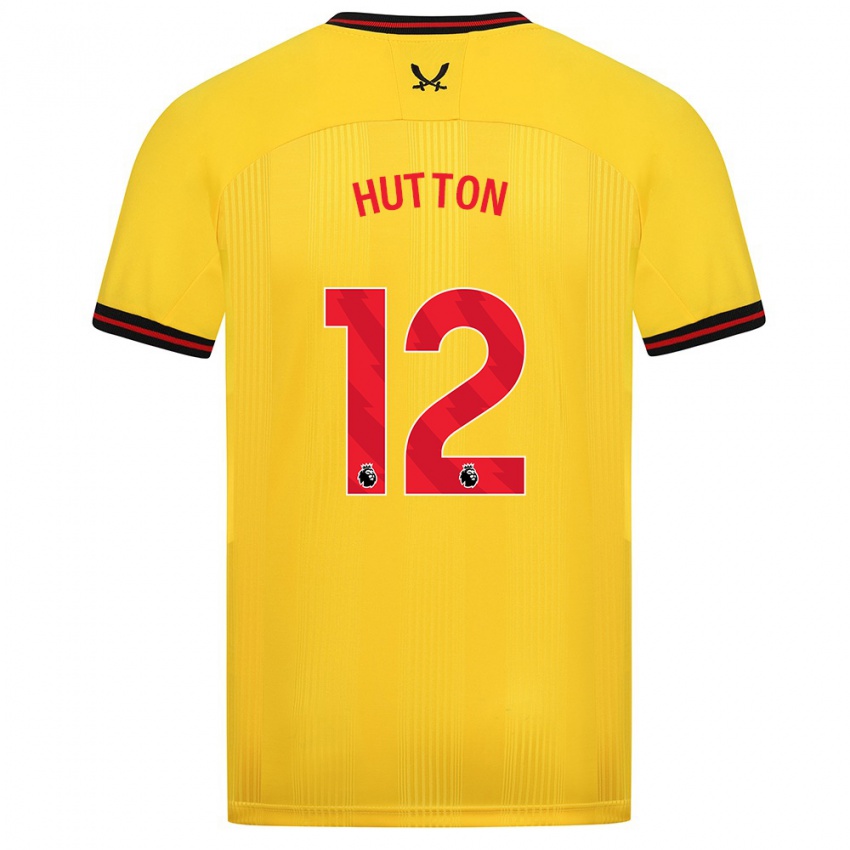 Damen Jodie Hutton #12 Gelb Auswärtstrikot Trikot 2023/24 T-Shirt