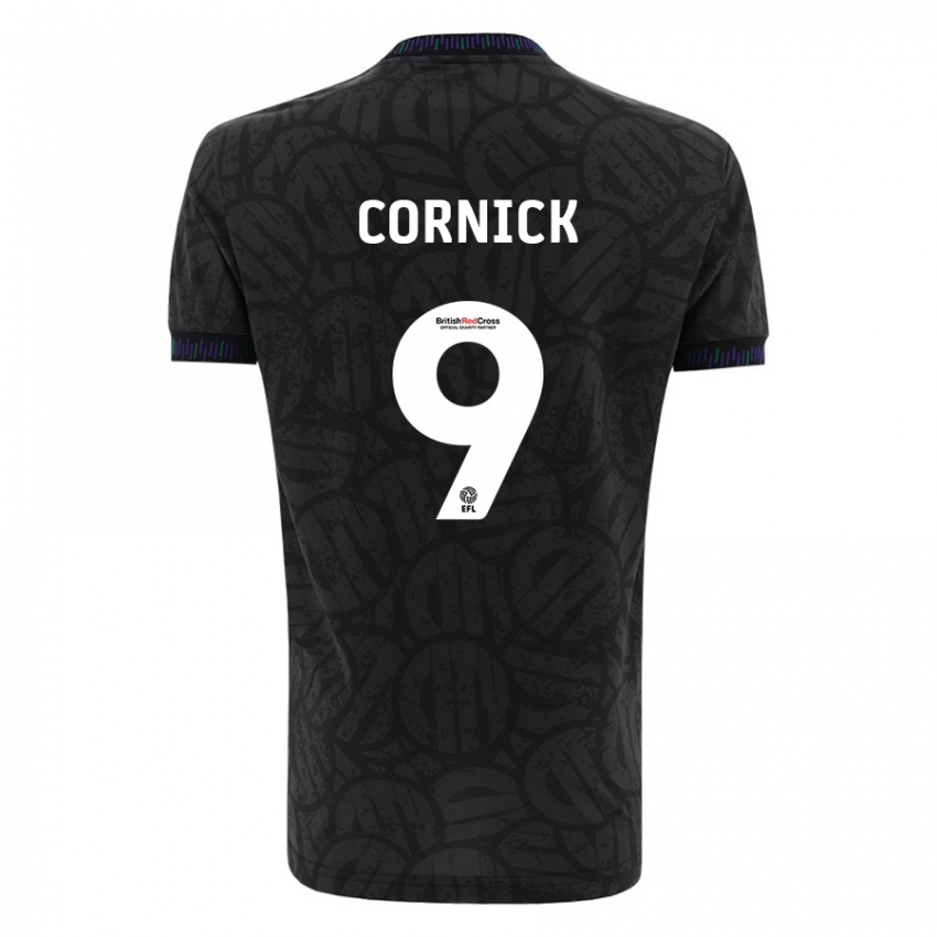 Damen Harry Cornick #9 Schwarz Auswärtstrikot Trikot 2023/24 T-Shirt