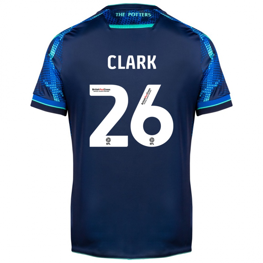 Damen Ciaran Clark #26 Marine Auswärtstrikot Trikot 2023/24 T-Shirt