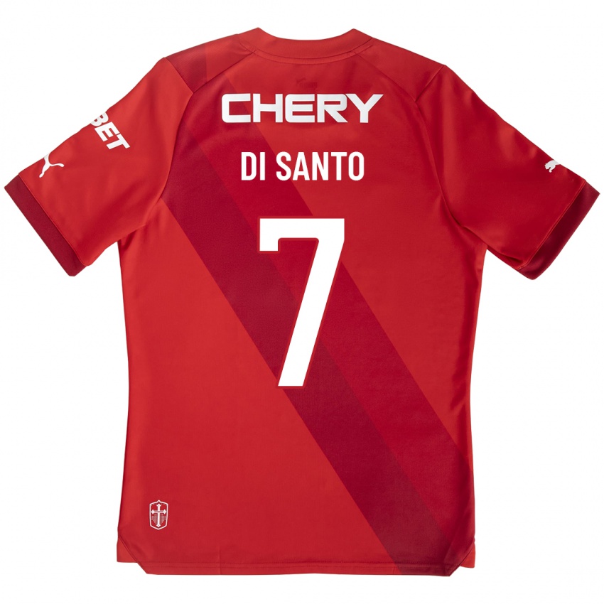 Damen Franco Di Santo #7 Rot Auswärtstrikot Trikot 2023/24 T-Shirt