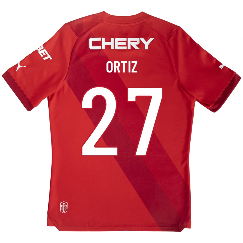Damen Jorge Ortiz #27 Rot Auswärtstrikot Trikot 2023/24 T-Shirt