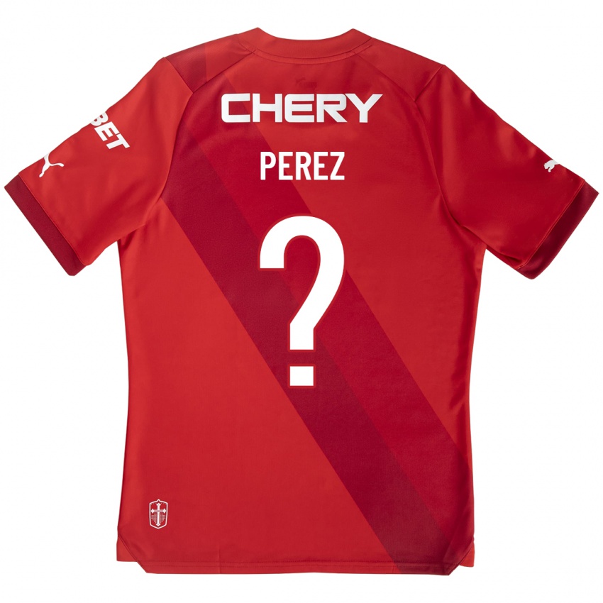 Damen Ignacio Pérez #0 Rot Auswärtstrikot Trikot 2023/24 T-Shirt