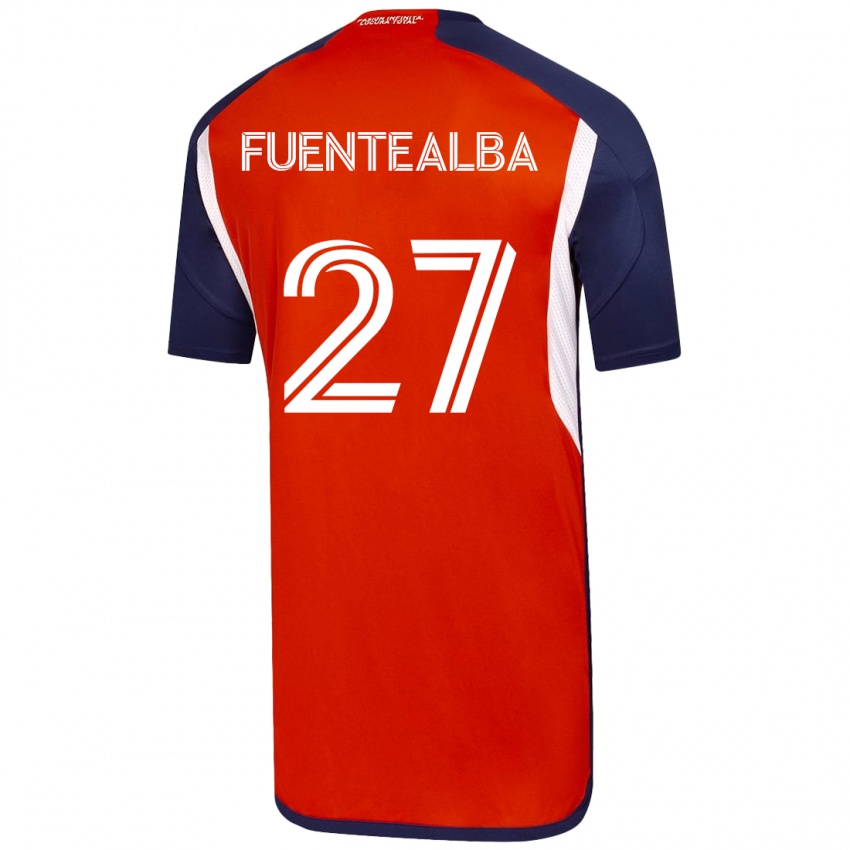 Damen Jeison Fuentealba #27 Weiß Auswärtstrikot Trikot 2023/24 T-Shirt