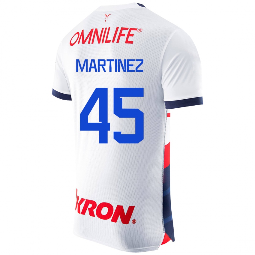 Damen Raúl Martínez #45 Weiß Auswärtstrikot Trikot 2023/24 T-Shirt