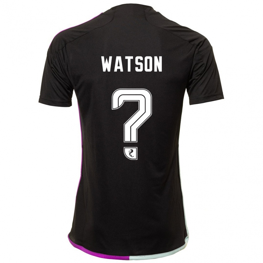 Damen Kai Watson #0 Schwarz Auswärtstrikot Trikot 2023/24 T-Shirt