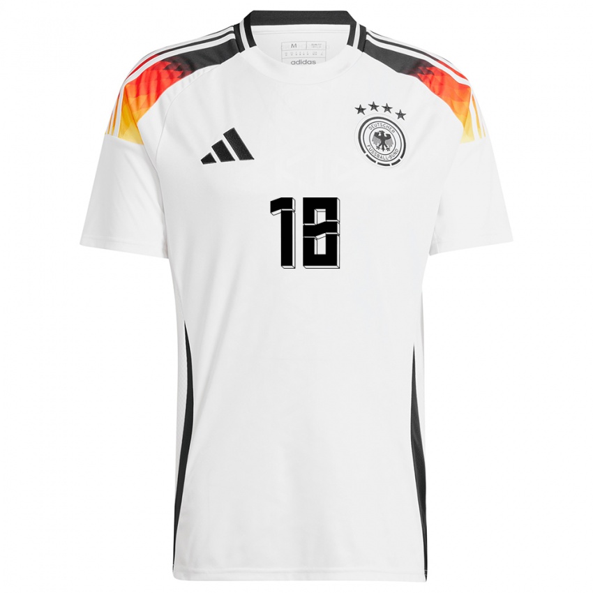 Kinder Deutschland Jonas Hofmann #18 Weiß Heimtrikot Trikot 24-26 T-Shirt