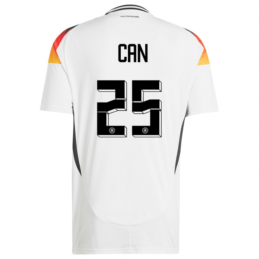 Kinder Deutschland Emre Can #25 Weiß Heimtrikot Trikot 24-26 T-Shirt