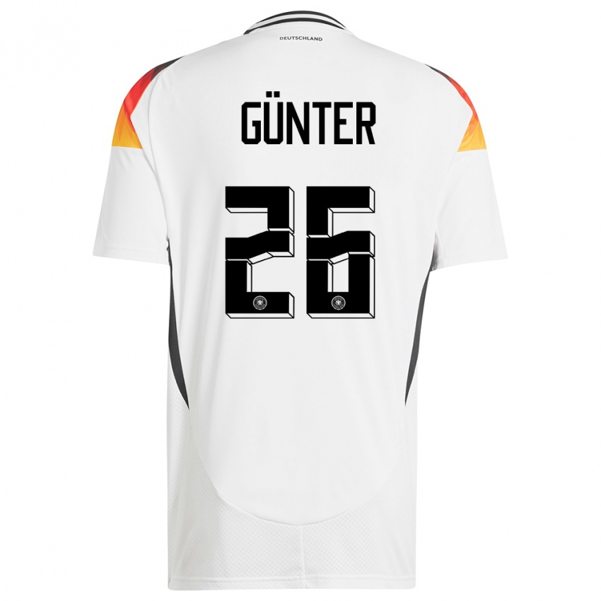 Kinder Deutschland Christian Günter #26 Weiß Heimtrikot Trikot 24-26 T-Shirt