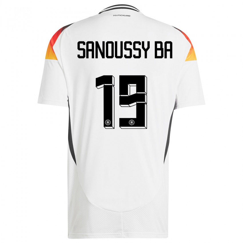 Kinder Deutschland Sanoussy Ba #19 Weiß Heimtrikot Trikot 24-26 T-Shirt