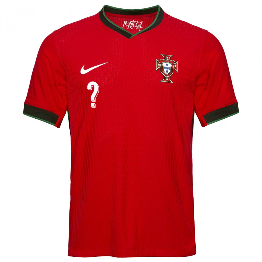 Kinder Portugal Ihren Namen #0 Rot Heimtrikot Trikot 24-26 T-Shirt