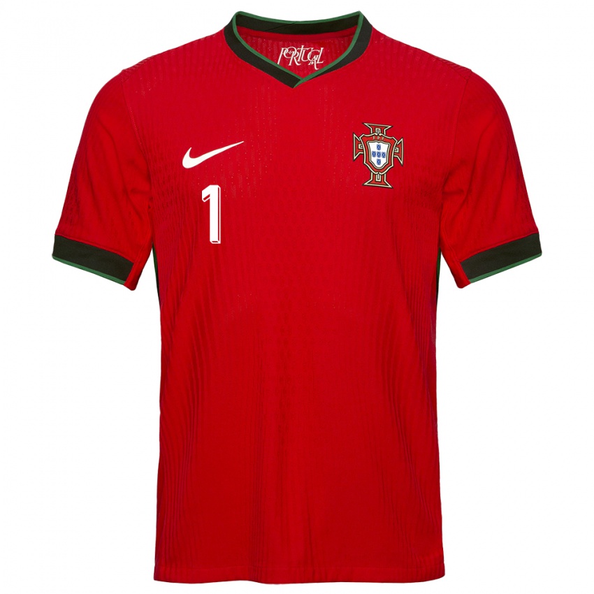 Kinder Portugal Rui Patricio #1 Rot Heimtrikot Trikot 24-26 T-Shirt