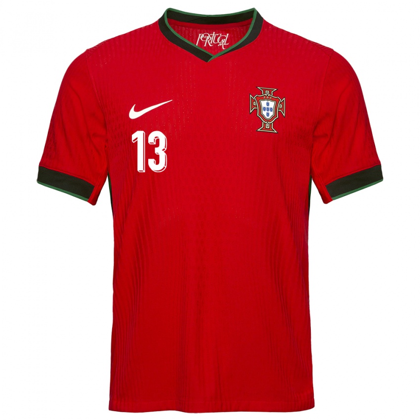 Kinder Portugal Fatima Pinto #13 Rot Heimtrikot Trikot 24-26 T-Shirt