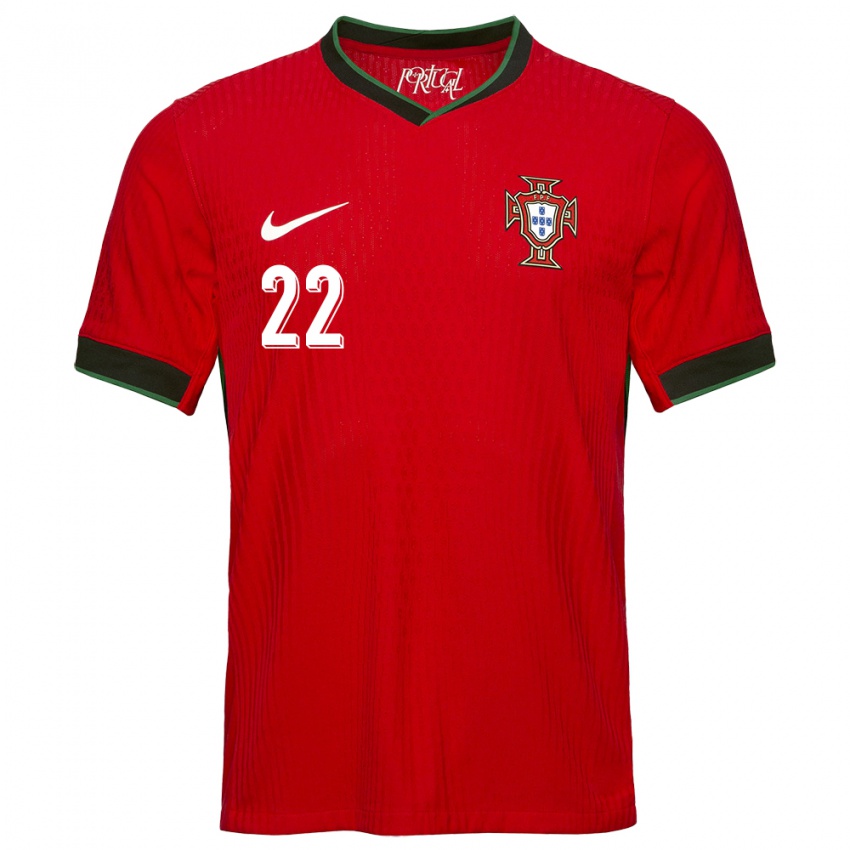 Kinder Portugal Diogo Costa #22 Rot Heimtrikot Trikot 24-26 T-Shirt