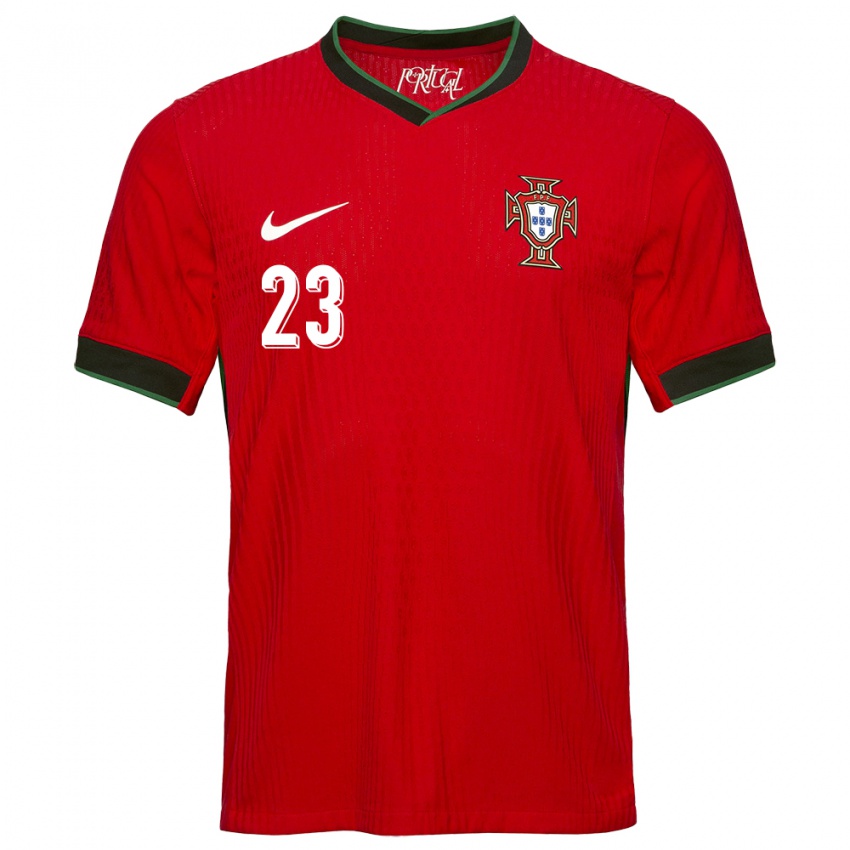 Kinder Portugal David Monteiro #23 Rot Heimtrikot Trikot 24-26 T-Shirt