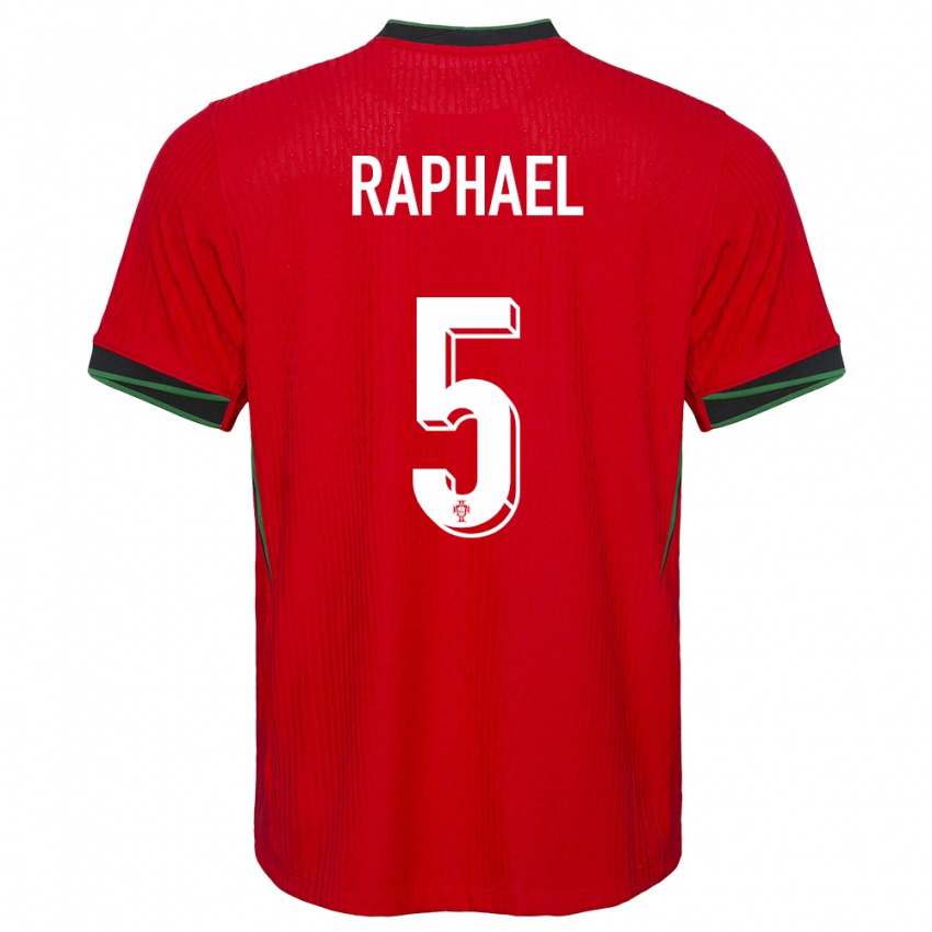 Kinder Portugal Raphael Guerreiro #5 Rot Heimtrikot Trikot 24-26 T-Shirt