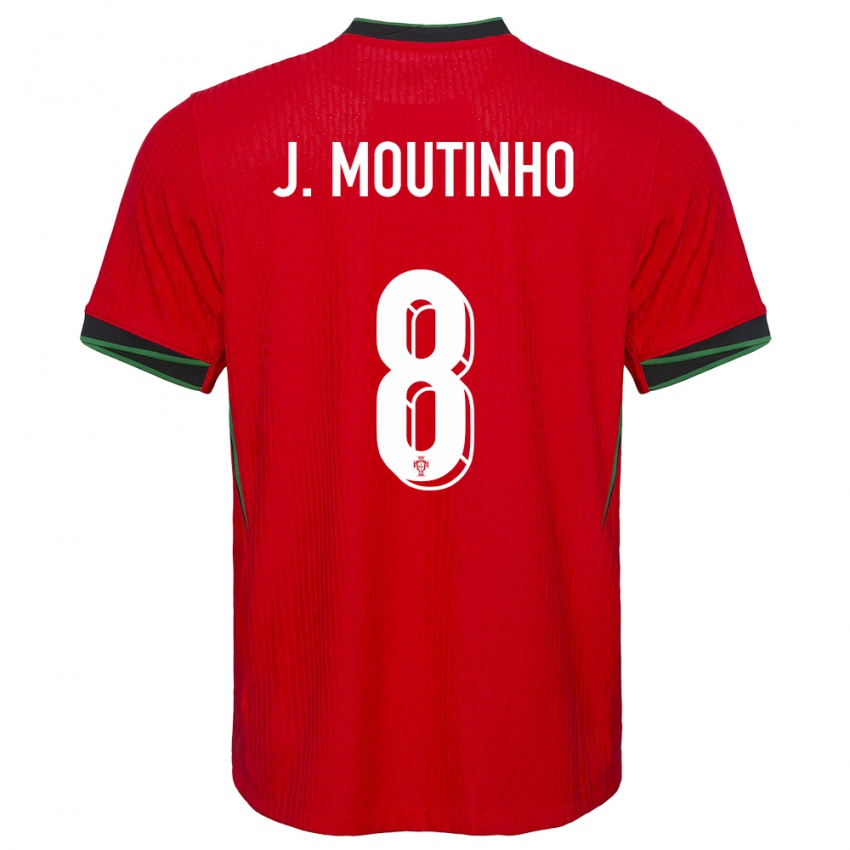 Kinder Portugal Joao Moutinho #8 Rot Heimtrikot Trikot 24-26 T-Shirt