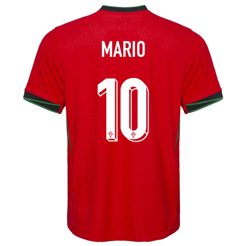 Kinder Portugal Joao Mario #10 Rot Heimtrikot Trikot 24-26 T-Shirt