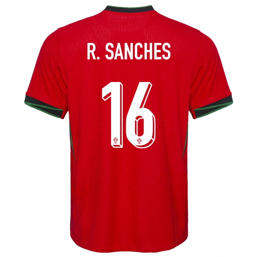 Kinder Portugal Renato Sanches #16 Rot Heimtrikot Trikot 24-26 T-Shirt