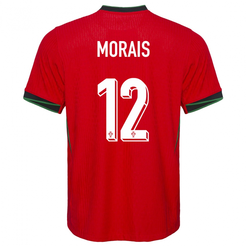 Kinder Portugal Patricia Morais #12 Rot Heimtrikot Trikot 24-26 T-Shirt