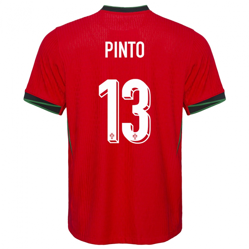 Kinder Portugal Fatima Pinto #13 Rot Heimtrikot Trikot 24-26 T-Shirt