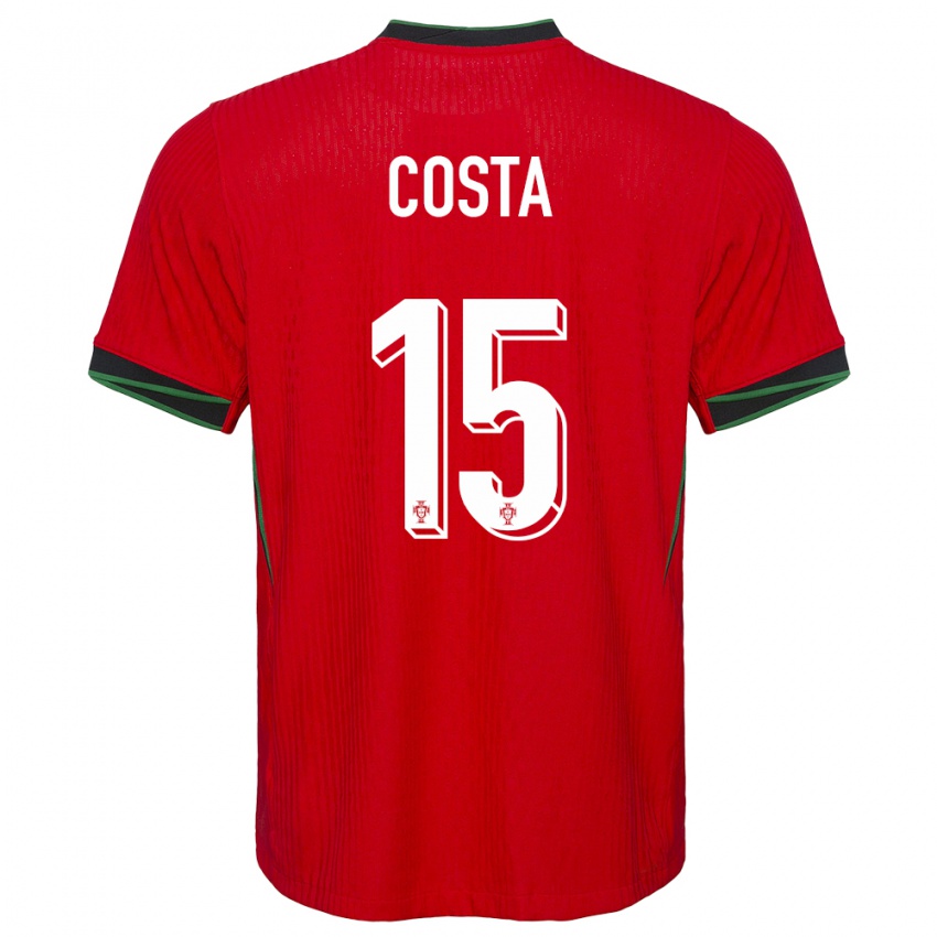 Kinder Portugal Carole Costa #15 Rot Heimtrikot Trikot 24-26 T-Shirt