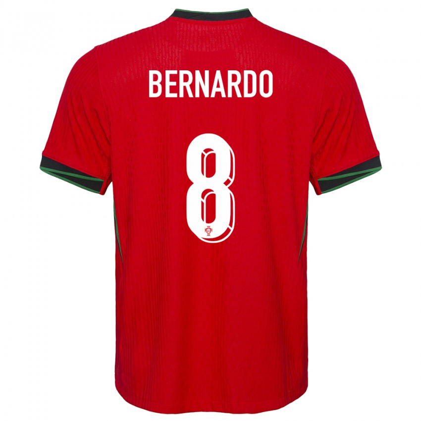 Kinder Portugal Paulo Bernardo #8 Rot Heimtrikot Trikot 24-26 T-Shirt