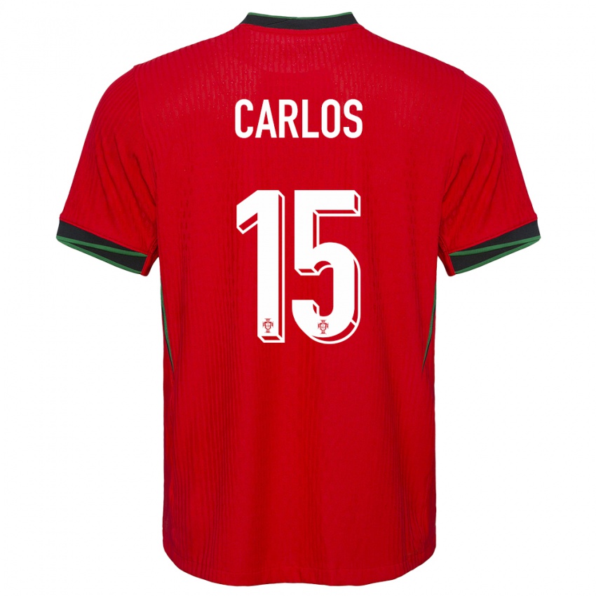 Kinder Portugal Ze Carlos #15 Rot Heimtrikot Trikot 24-26 T-Shirt