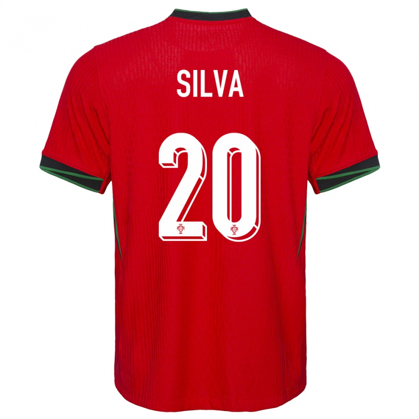 Kinder Portugal Fabio Silva #20 Rot Heimtrikot Trikot 24-26 T-Shirt