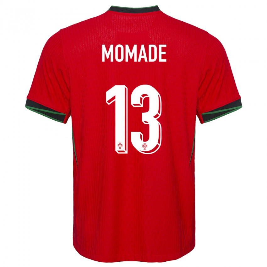 Kinder Portugal Rayhan Momade #13 Rot Heimtrikot Trikot 24-26 T-Shirt