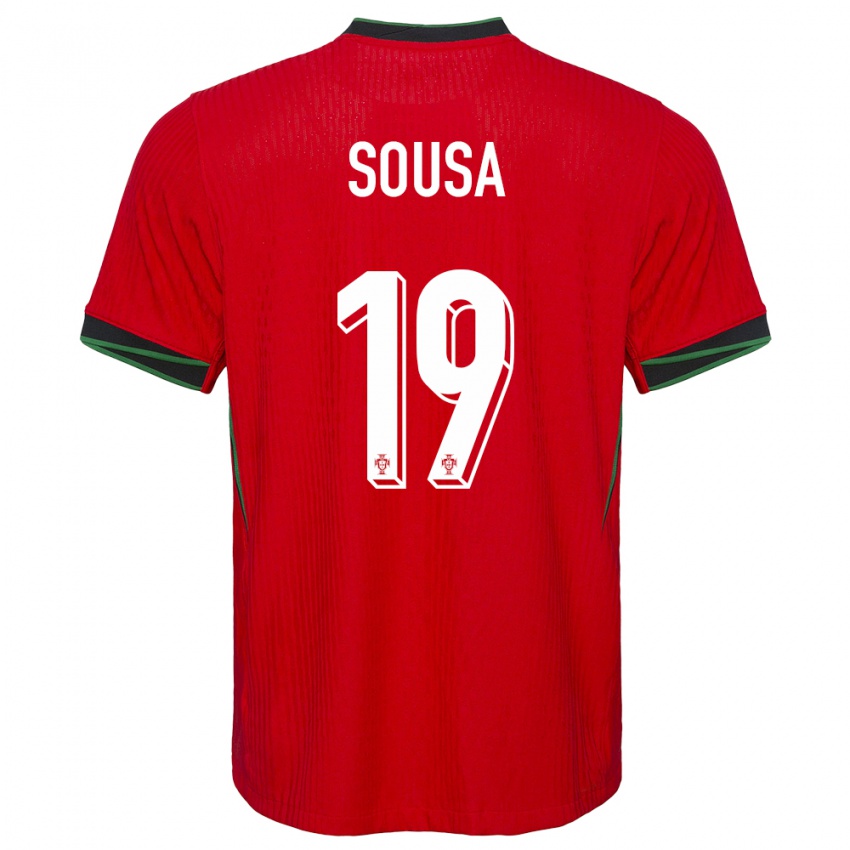 Kinder Portugal Goncalo Sousa #19 Rot Heimtrikot Trikot 24-26 T-Shirt