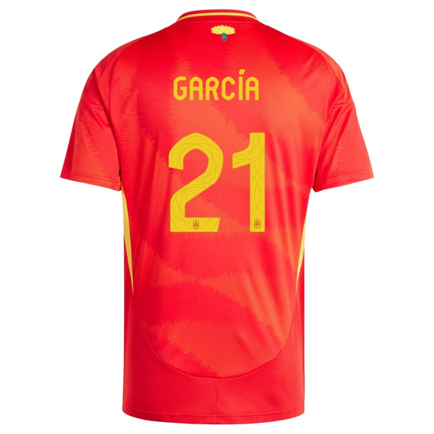 Kinder Spanien Sheila Garcia #21 Rot Heimtrikot Trikot 24-26 T-Shirt