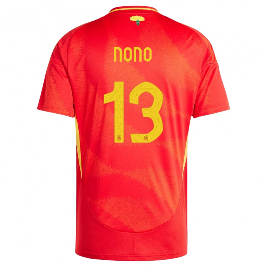 Kinder Spanien Nono #13 Rot Heimtrikot Trikot 24-26 T-Shirt