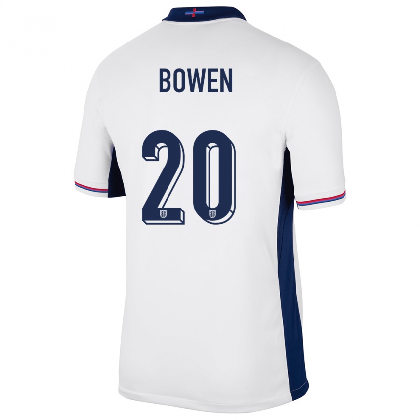 Kinder England Jarrod Bowen #20 Weiß Heimtrikot Trikot 24-26 T-Shirt