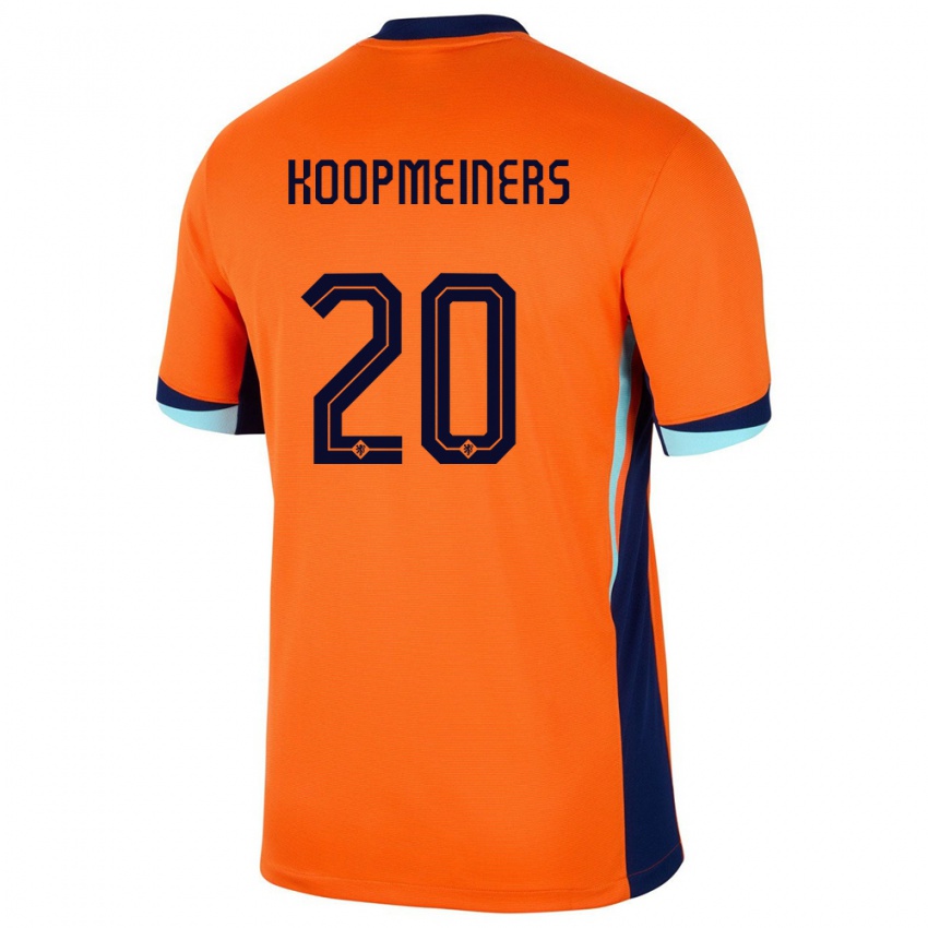 Kinder Niederlande Teun Koopmeiners #20 Orange Heimtrikot Trikot 24-26 T-Shirt