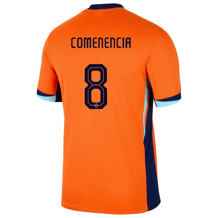 Kinder Niederlande Livano Comenencia #8 Orange Heimtrikot Trikot 24-26 T-Shirt