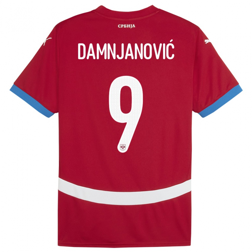 Kinder Serbien Jovana Damnjanovic #9 Rot Heimtrikot Trikot 24-26 T-Shirt