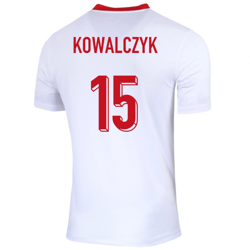 Kinder Polen Mateusz Kowalczyk #15 Weiß Heimtrikot Trikot 24-26 T-Shirt