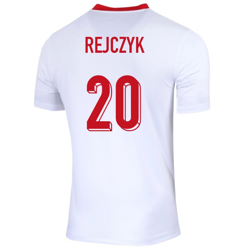 Kinder Polen Filip Rejczyk #20 Weiß Heimtrikot Trikot 24-26 T-Shirt