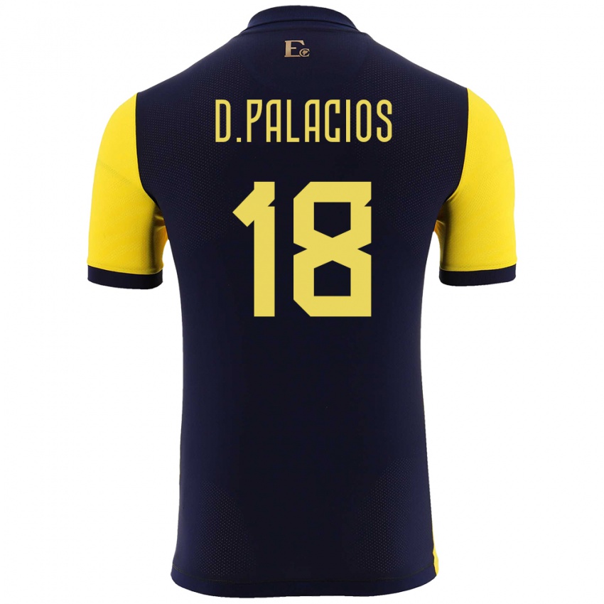 Kinder Ecuador Diego Palacios #18 Gelb Heimtrikot Trikot 24-26 T-Shirt